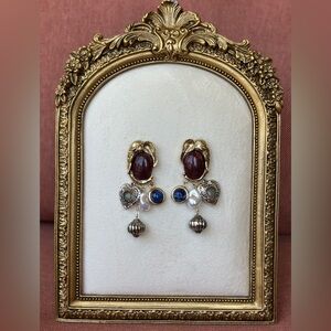 Zara Retro Style Dangle Earrings